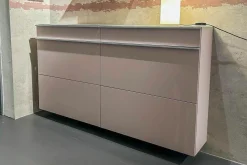 Schönbuch Schuhschränke|Schuhschrank Basic MDF Lackiert Altrosa Abdeckplatte Glas