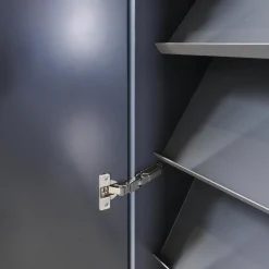 Interlübke Schuhschränke|Schuhschrank Cube Light T21 Mattlack Anthrazit Glas