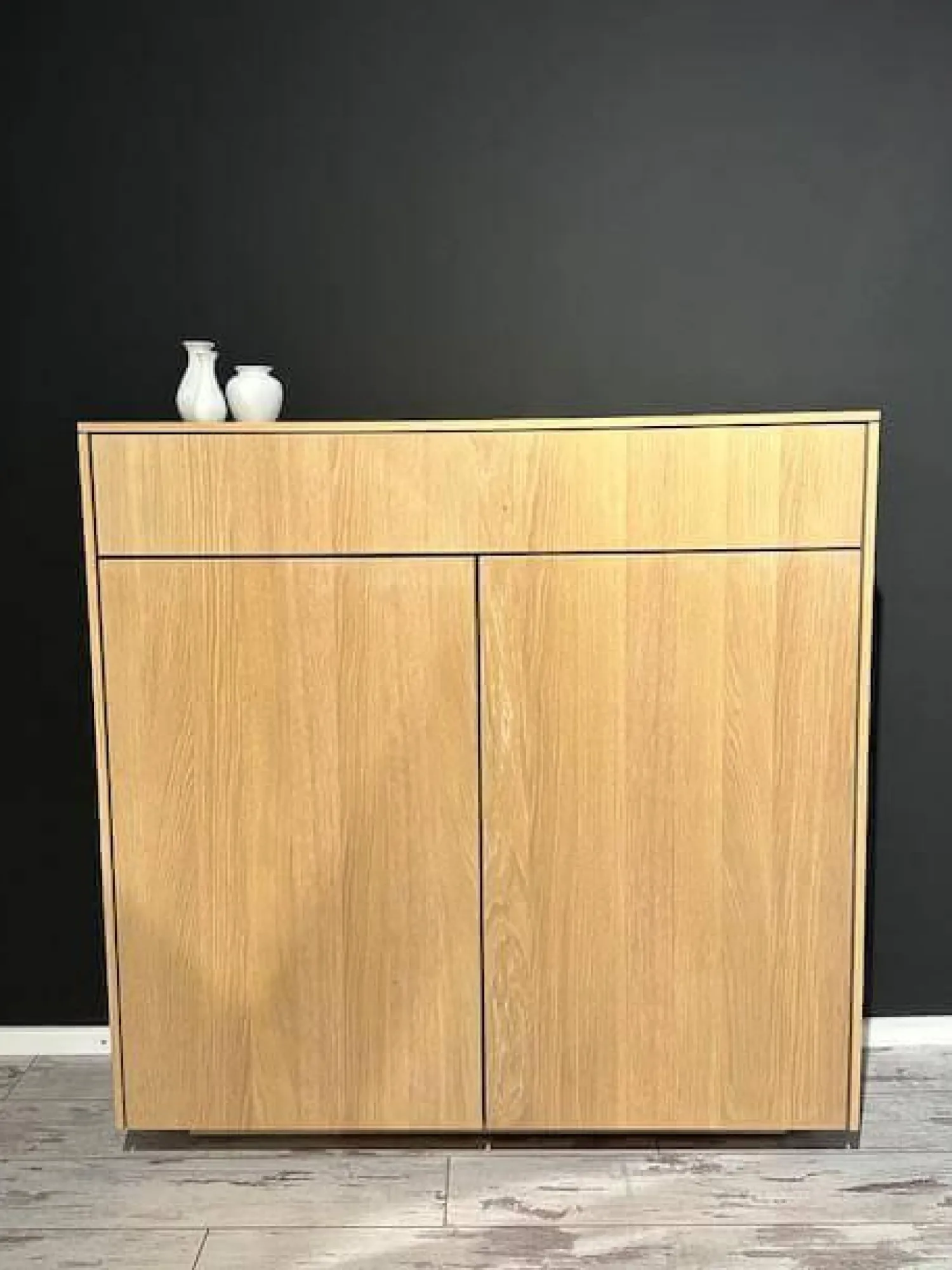 Team 7 Schuhschränke|Schuhschrank Cubus Filigno Eiche Wild Weiß Geölt Innenausführung Buche Mit Touchbeschlag