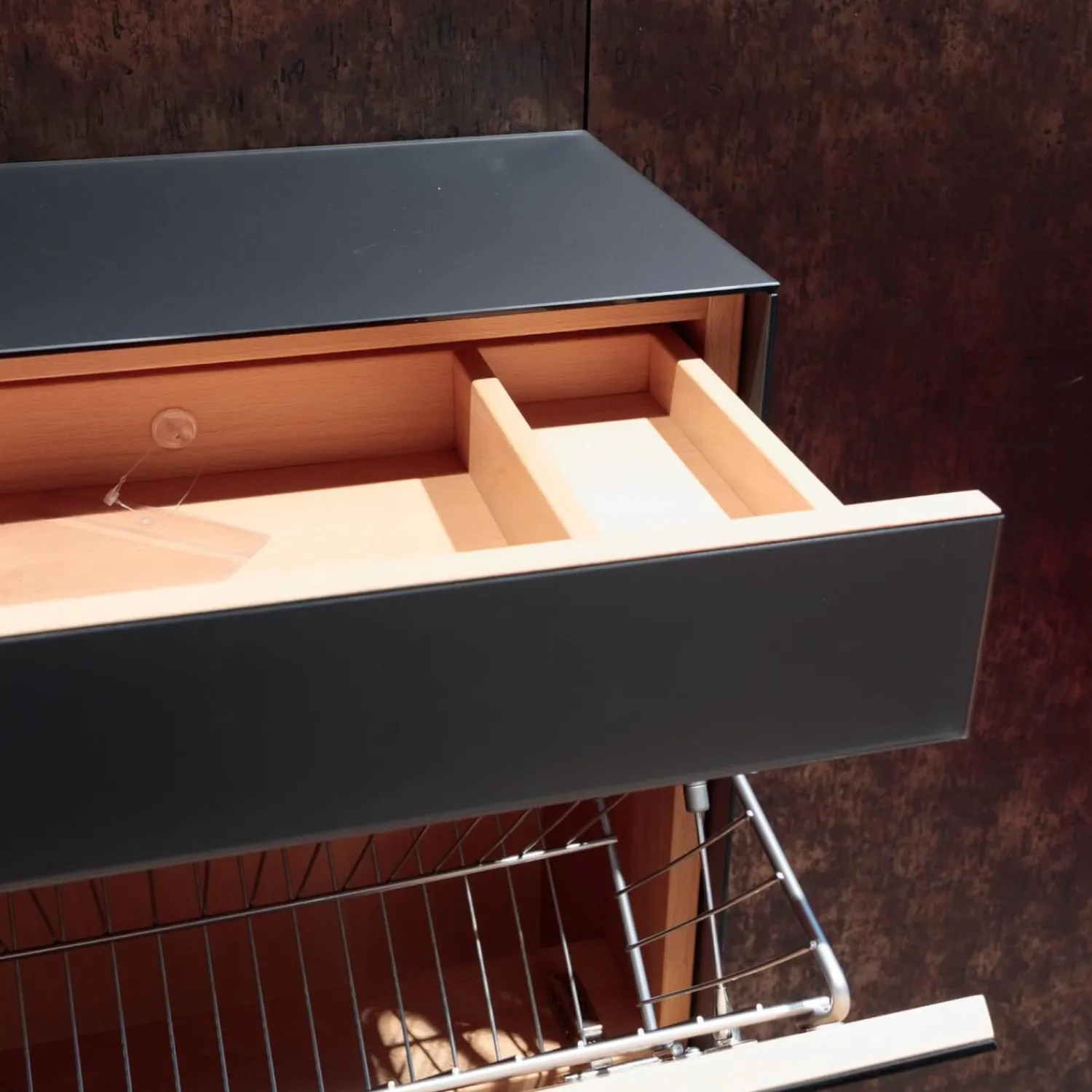 Team 7 Schuhschränke|Schuhschrank Haiku Korpus Buche Glas Stahl Matt Mit Qi Ladeeinheit