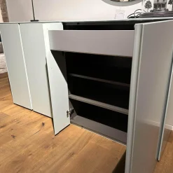 Schönbuch Schuhschränke|Schuhschrank Stripes Lack Akzentfarbe 30 Jade Korpus Melamin Anthrazit