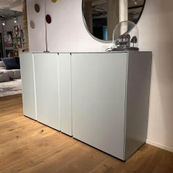 Schönbuch Schuhschränke|Schuhschrank Stripes Lack Akzentfarbe 30 Jade Korpus Melamin Anthrazit