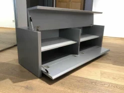 Schönbuch Schuhschränke|Schuhtruhe Logo Matt Lack Silber Grau