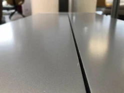 Schönbuch Schuhschränke|Schuhtruhe Logo Matt Lack Silber Grau