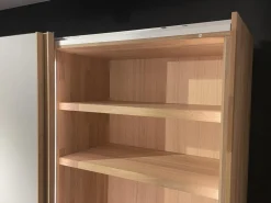 Team 7 Kleiderschränke|Schwebetürenschrank Soft Eiche Wild Weißöl Farbglas Matt Hellgrau Inklusive Innenleben Und Beleuchtung