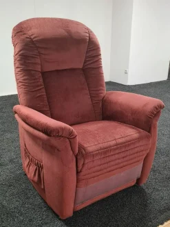 himolla Relaxsessel|Schwerlast-Sessel 23T EM Hamburg 7706 Stoff Aqua Clean Merlot Rot 3-Motorig