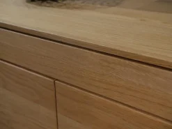 Team 7 Schreibtische & Sekretäre|Sekretär Filigno Eiche Naturöl Holzbasis Metallrahmen Gestell Schwarz