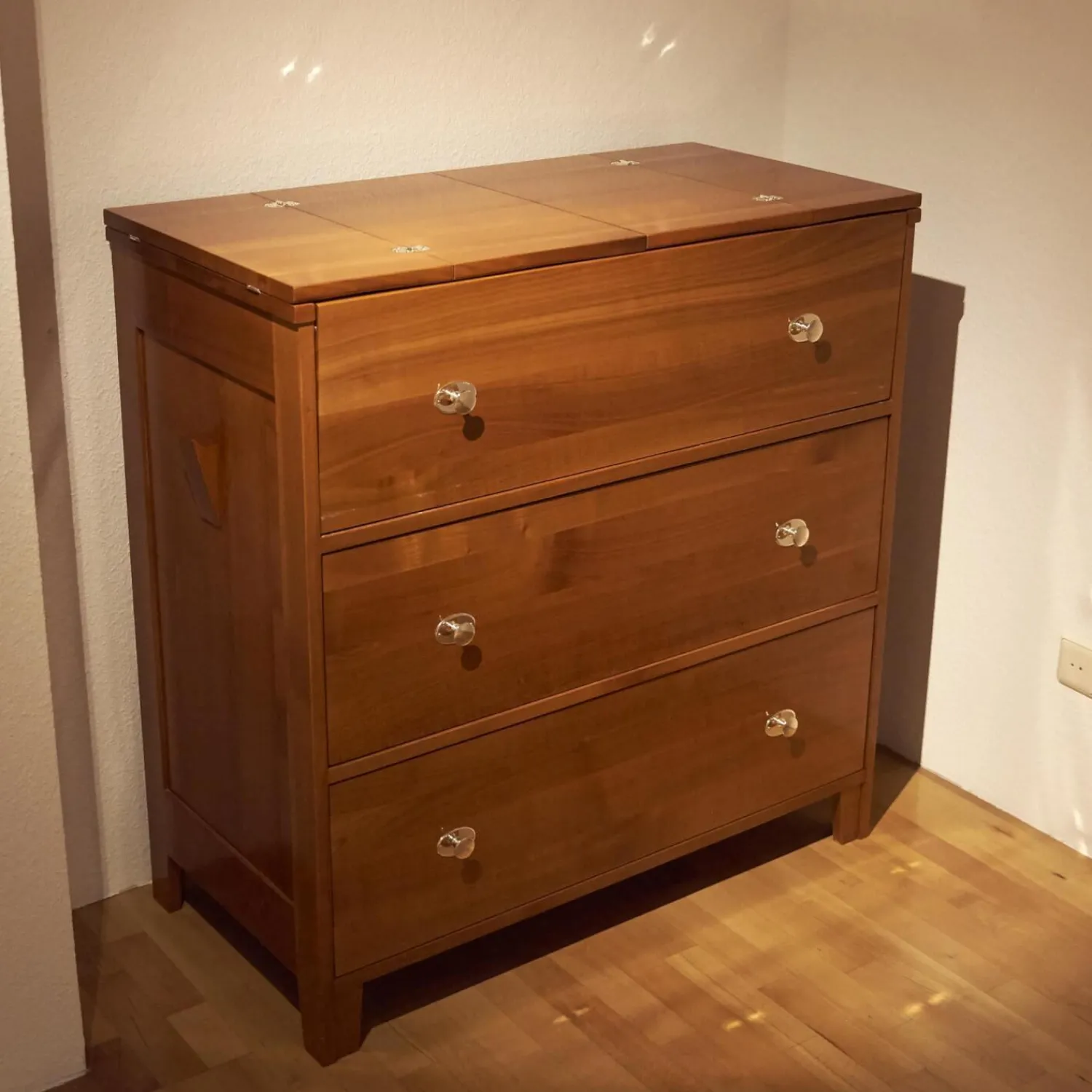 Form Exclusiv Schreibtische & Sekretäre|Sekretär Kirschbaum Griffe Metall Glänzend