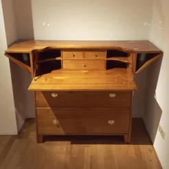 Form Exclusiv Schreibtische & Sekretäre|Sekretär Kirschbaum Griffe Metall Glänzend