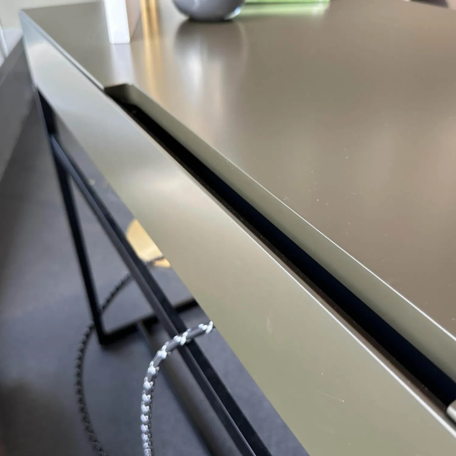 Interlübke Schreibtische & Sekretäre|Sekretär Mell M38 Capparis Schwarz Gestell Schwarz