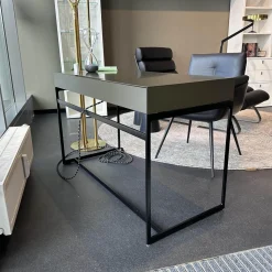 Interlübke Schreibtische & Sekretäre|Sekretär Mell M38 Capparis Schwarz Gestell Schwarz