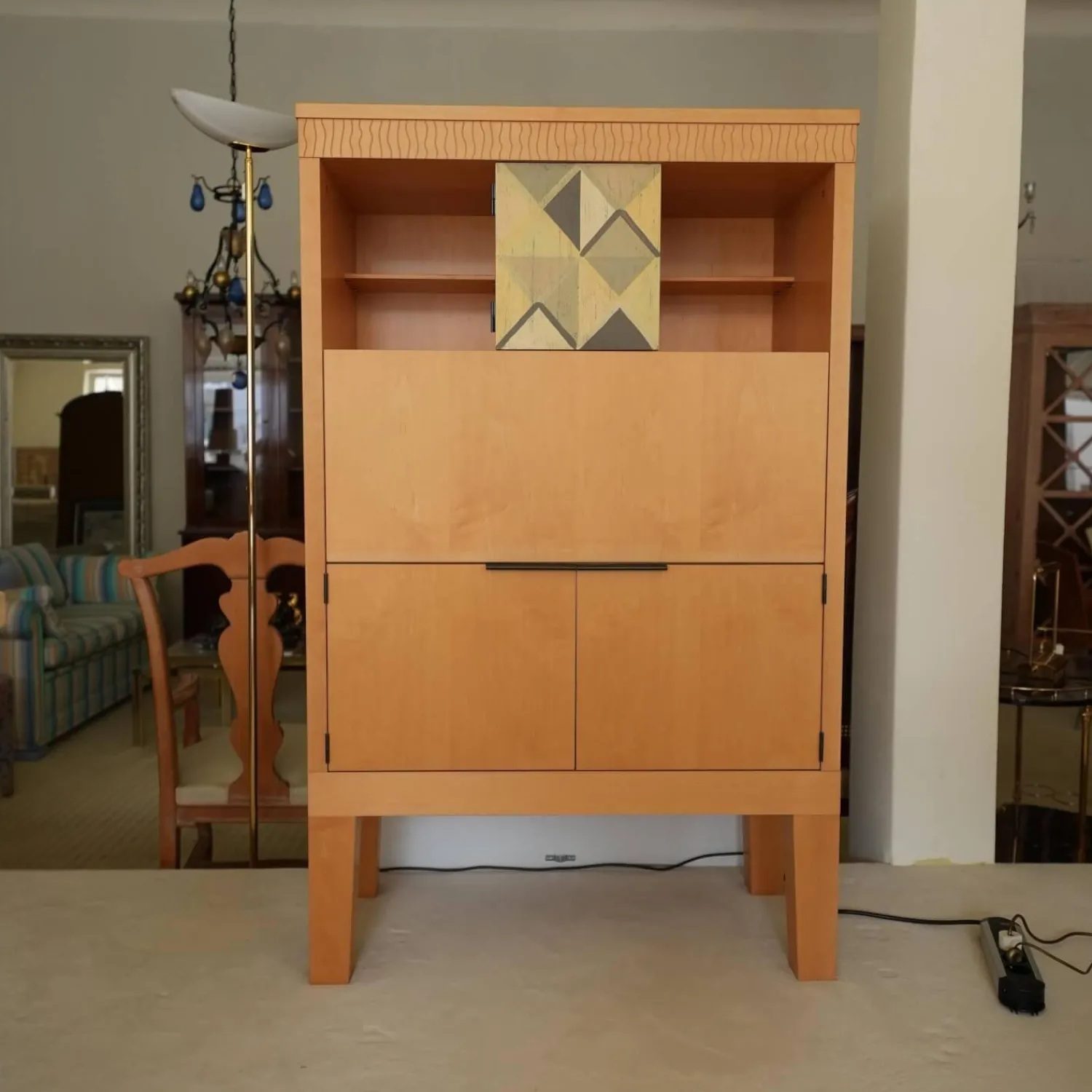 Sellaro Schreibtische & Sekretäre|Sekretär SSA Holz Ahorn mit 2 Türen