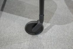 Porada Konsolen|Servierwagen Jet 1 Nussbaum Canaletta Platten Lack Cioccolato Lucido Braun Gestell Metall Schwarz Mit Rollen