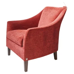Bielefelder Werkstätten Loungesessel|Sessel 135 1001 Saloni Bezug Stoff City Velvet CA 7832 063 Keder Claire 1787 111 Füßen Wengefarbig Braun