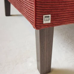 Bielefelder Werkstätten Loungesessel|Sessel 135 1001 Saloni Bezug Stoff City Velvet CA 7832 063 Keder Claire 1787 111 Füßen Wengefarbig Braun