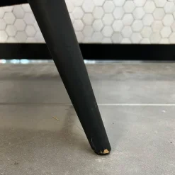 Walter Knoll Loungesessel|Sessel 375 10 Stoff Lucia 7687 Orange Gestell Massivholz Eiche Schwarz Geflammt Geölt