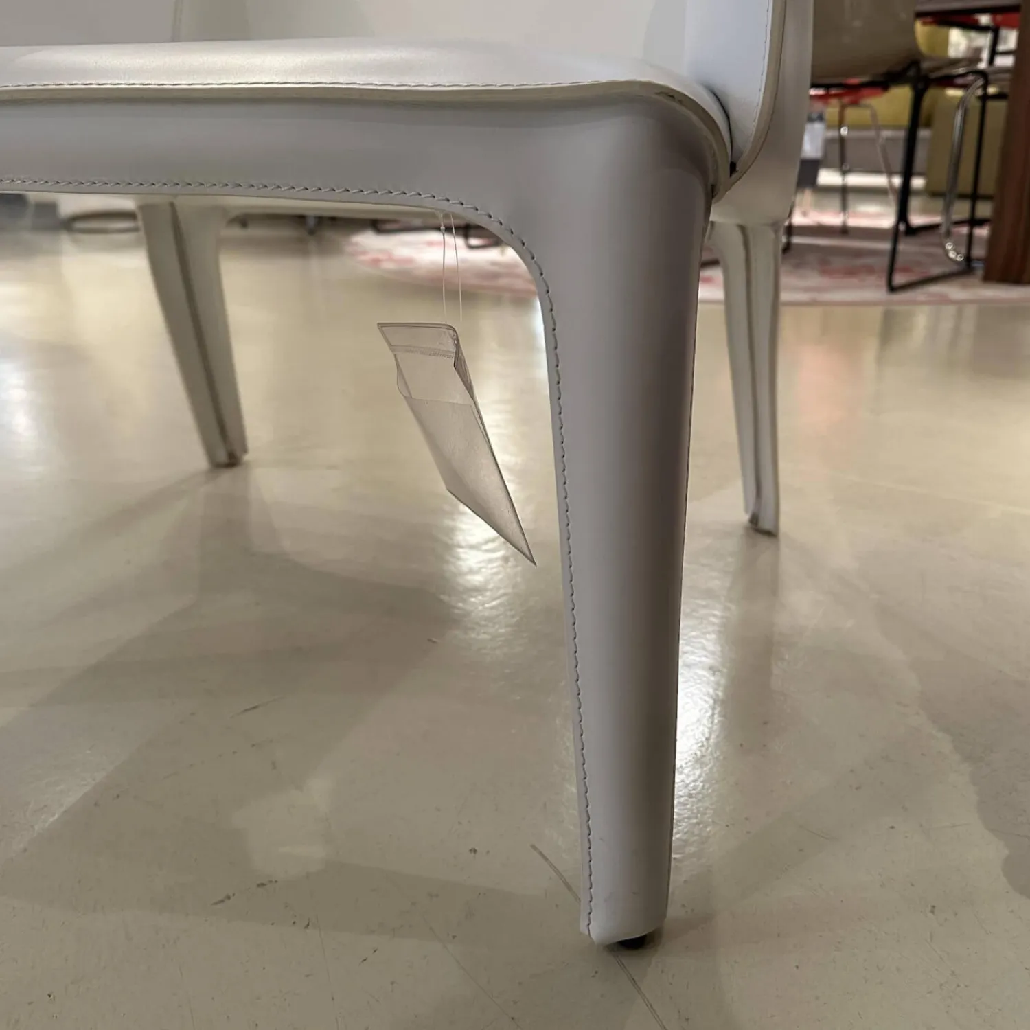 Flexform Einzelstühle|Sessel 66 Isabel Bezug Leder 5007 Weiß