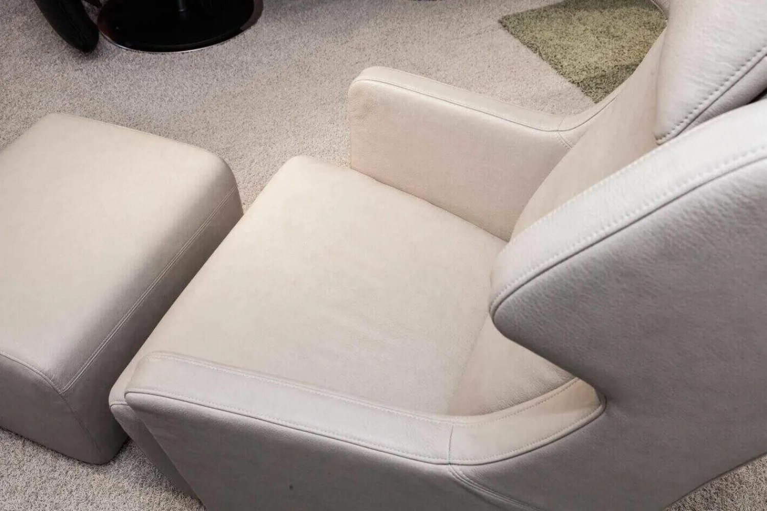 Rolf Benz Relaxsessel|Sessel 5200 Leder Beige Mit Hocker