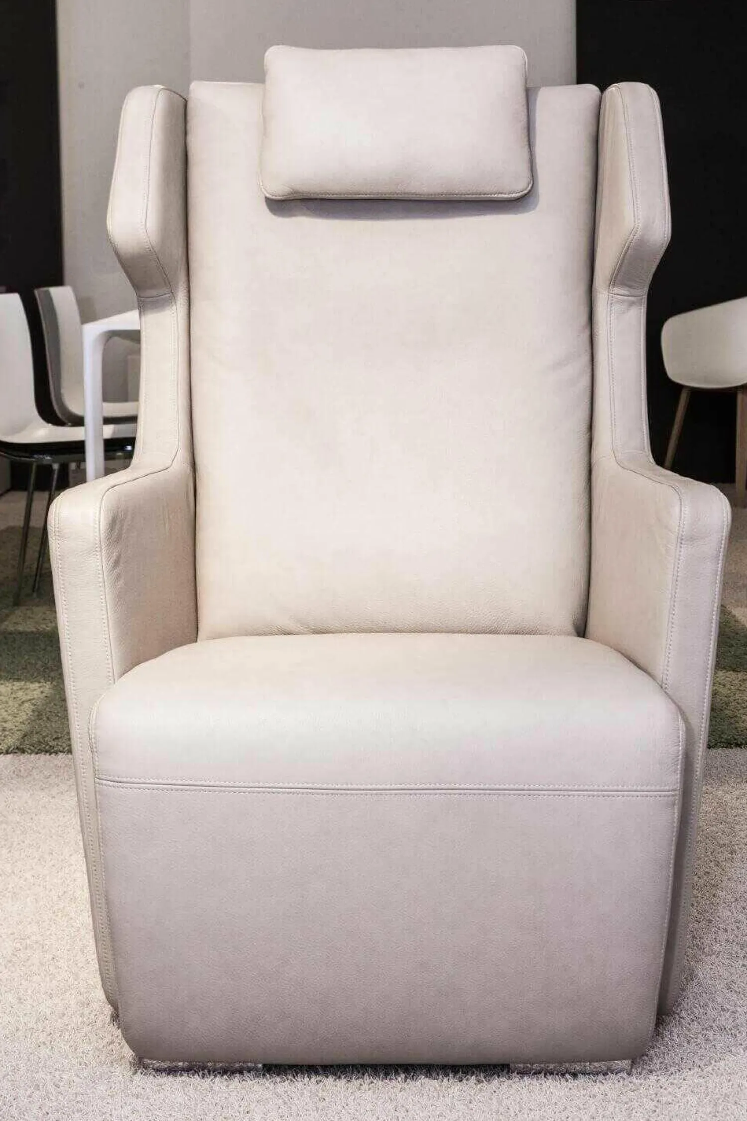 Rolf Benz Relaxsessel|Sessel 5200 Leder Beige Mit Hocker