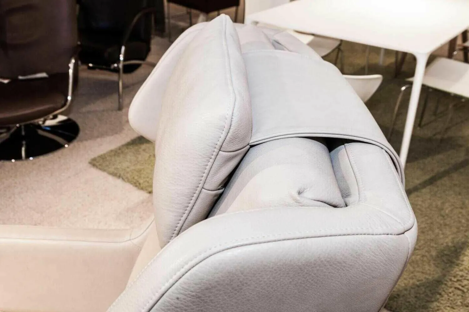 Rolf Benz Relaxsessel|Sessel 5200 Leder Beige Mit Hocker