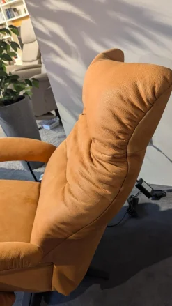 himolla Relaxsessel|Sessel 7721 Leder Buffalo 33 Ocker Braun Sternfuß Anthrazit