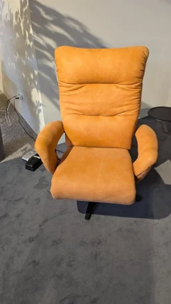 himolla Relaxsessel|Sessel 7721 Leder Buffalo 33 Ocker Braun Sternfuß Anthrazit