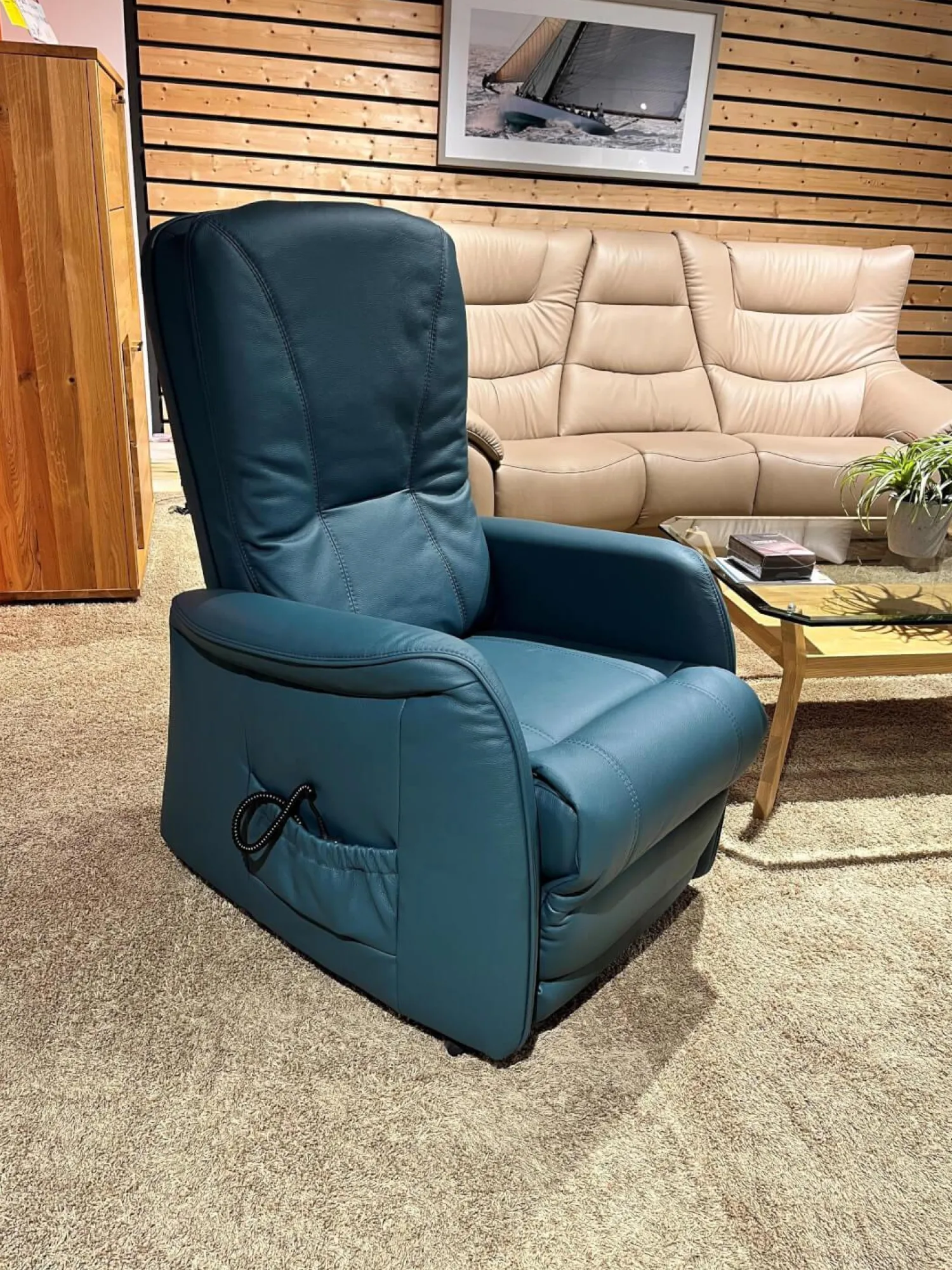 himolla Relaxsessel|Sessel 7568 Leder Longlife Rustika 37T 3-Motorisch mit Aufstehhilfe