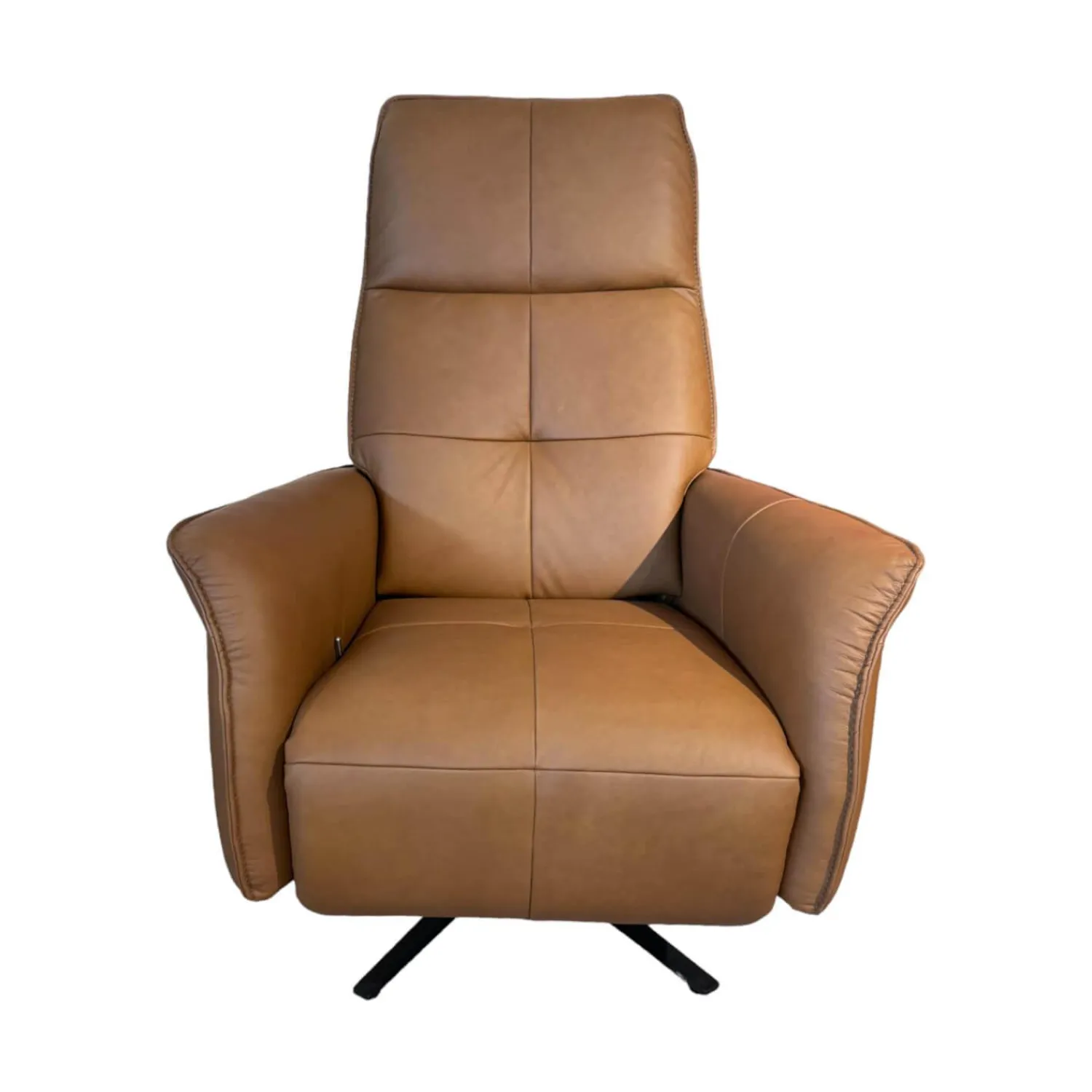 himolla Relaxsessel|Sessel 9361 Leder Soft Nappa Bright Braun Sternfuß Metall Anthrazit Pulverbeschichtet Mit Gasdruckfeder