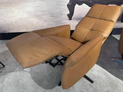 himolla Relaxsessel|Sessel 9361 Leder Soft Nappa Bright Braun Sternfuß Metall Anthrazit Pulverbeschichtet Mit Gasdruckfeder