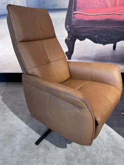 himolla Relaxsessel|Sessel 9361 Leder Soft Nappa Bright Braun Sternfuß Metall Anthrazit Pulverbeschichtet Mit Gasdruckfeder