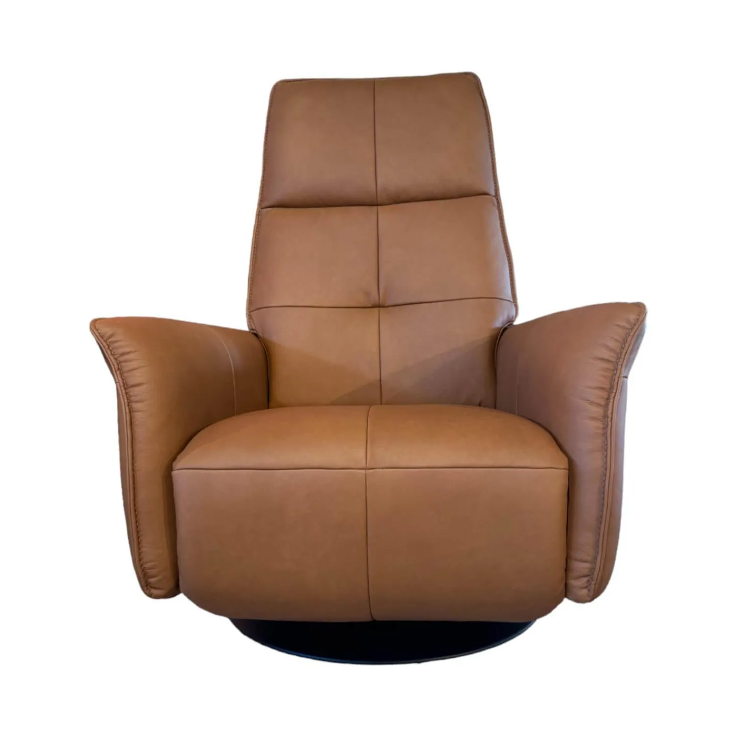 himolla Relaxsessel|Sessel 9361 Leder Soft Nappa Bright Braun Drehteller Pulverbeschichtet Schwarz 2 Motorisch Mit Aufstehhilfe Inklusive Getrennt Verstellbarer Rücken Und Beinauflage