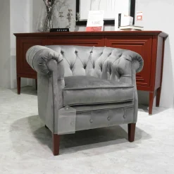 Selva Relaxsessel|Sessel 1443 RV Samt Grau