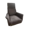 himolla Relaxsessel|Sessel 9061 Stoff Belvetara 33 Asphalt Grau Tellerfuß Anthrazit