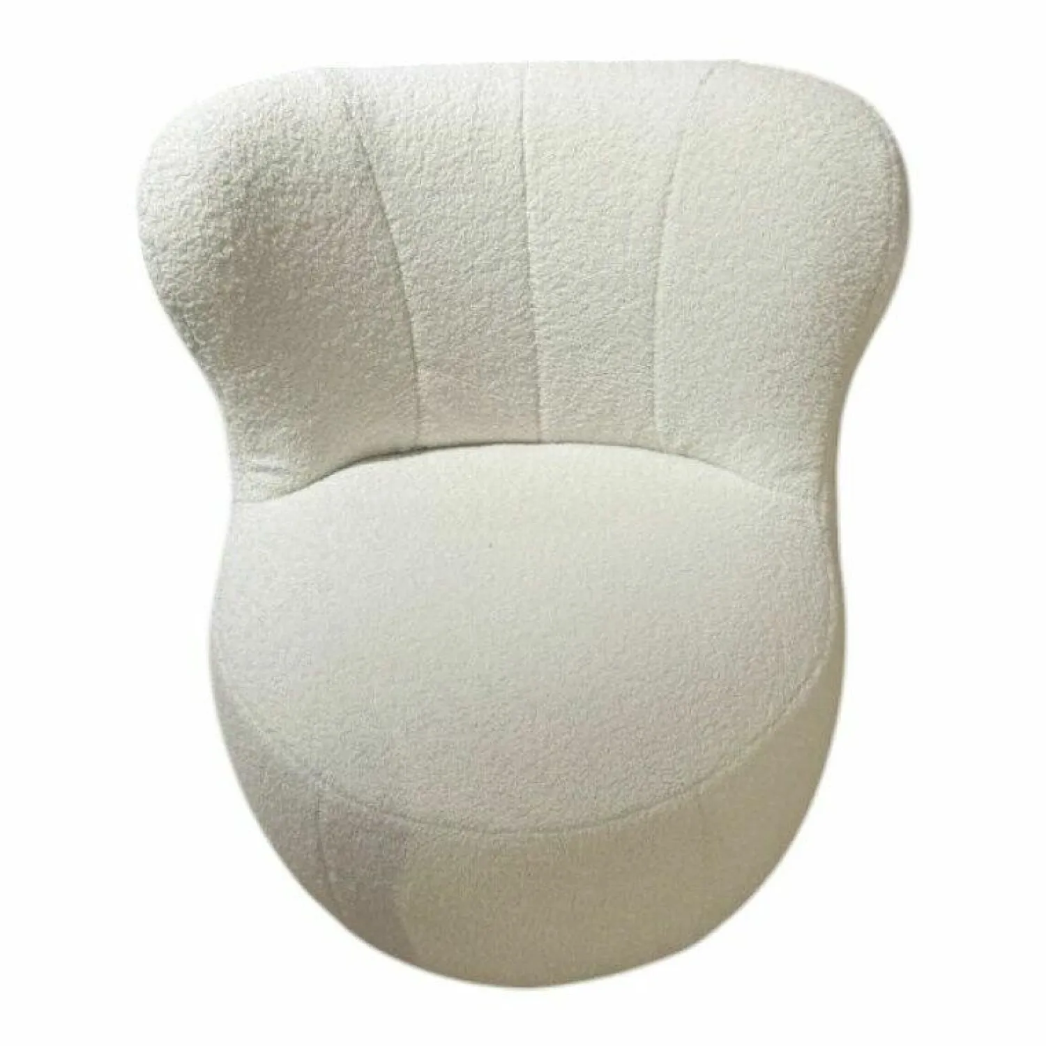 Rolf Benz Loungesessel|Sessel 173 Teddystoff 6530 Cremeweiß Creme Weiß Inklusive Kunststoffgleiter