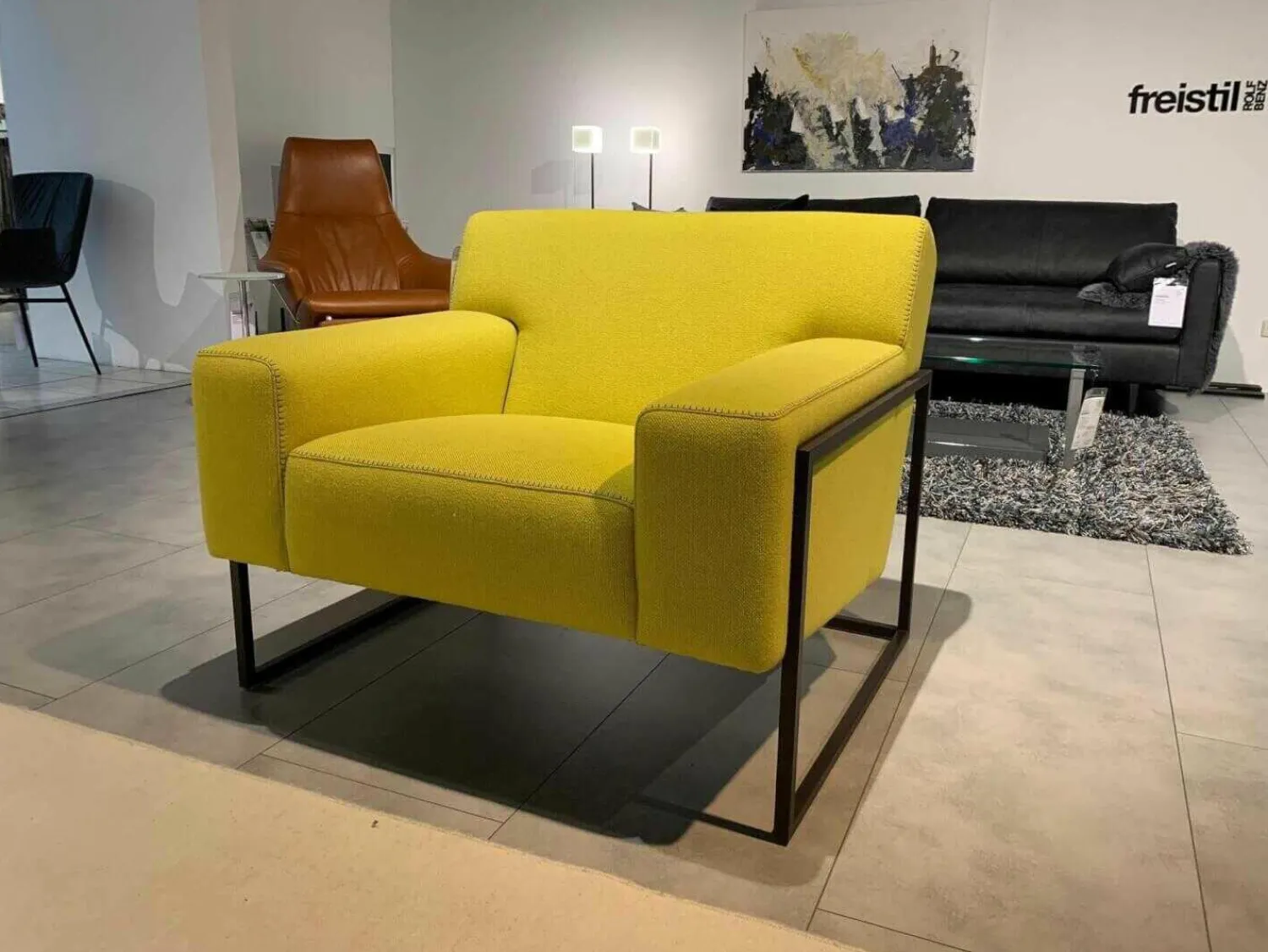 Leolux Relaxsessel|Sessel Adartne Stoff 81573 Hallingdal 65-420 Gr. 6 Gestell Braun