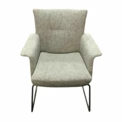 Jori Einzelstühle|Sessel Aida Stoff Bembebis F1A C0709 Gestell Metall Matt Bronze Schwarz Pulverbeschichtet