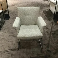 Jori Einzelstühle|Sessel Aida Stoff Bembebis F1A C0709 Gestell Metall Matt Bronze Schwarz Pulverbeschichtet