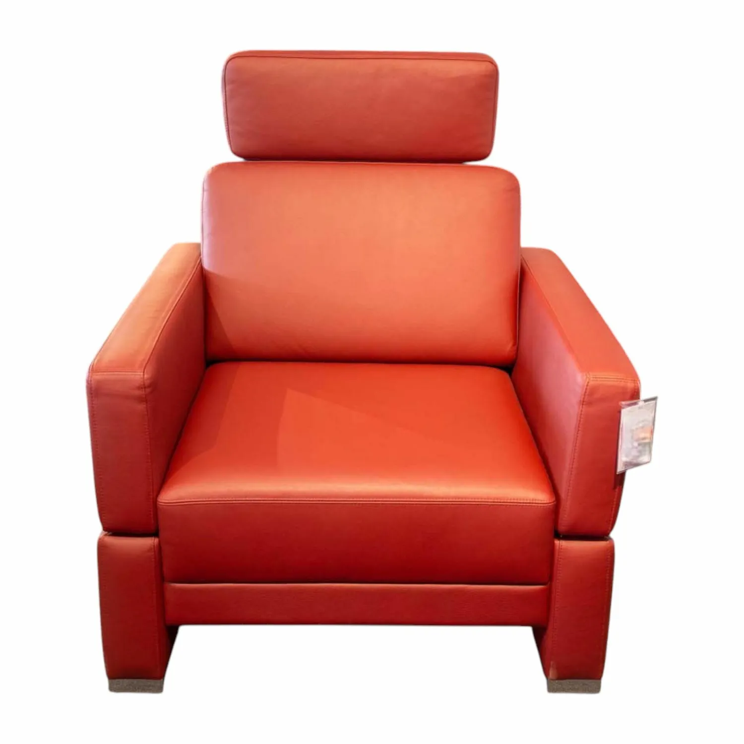 Brühl Loungesessel|Sessel Alba Leder Jumbo 5662 0016 Füeß Metall Verchromt Inklusive Kopfstützenkissen