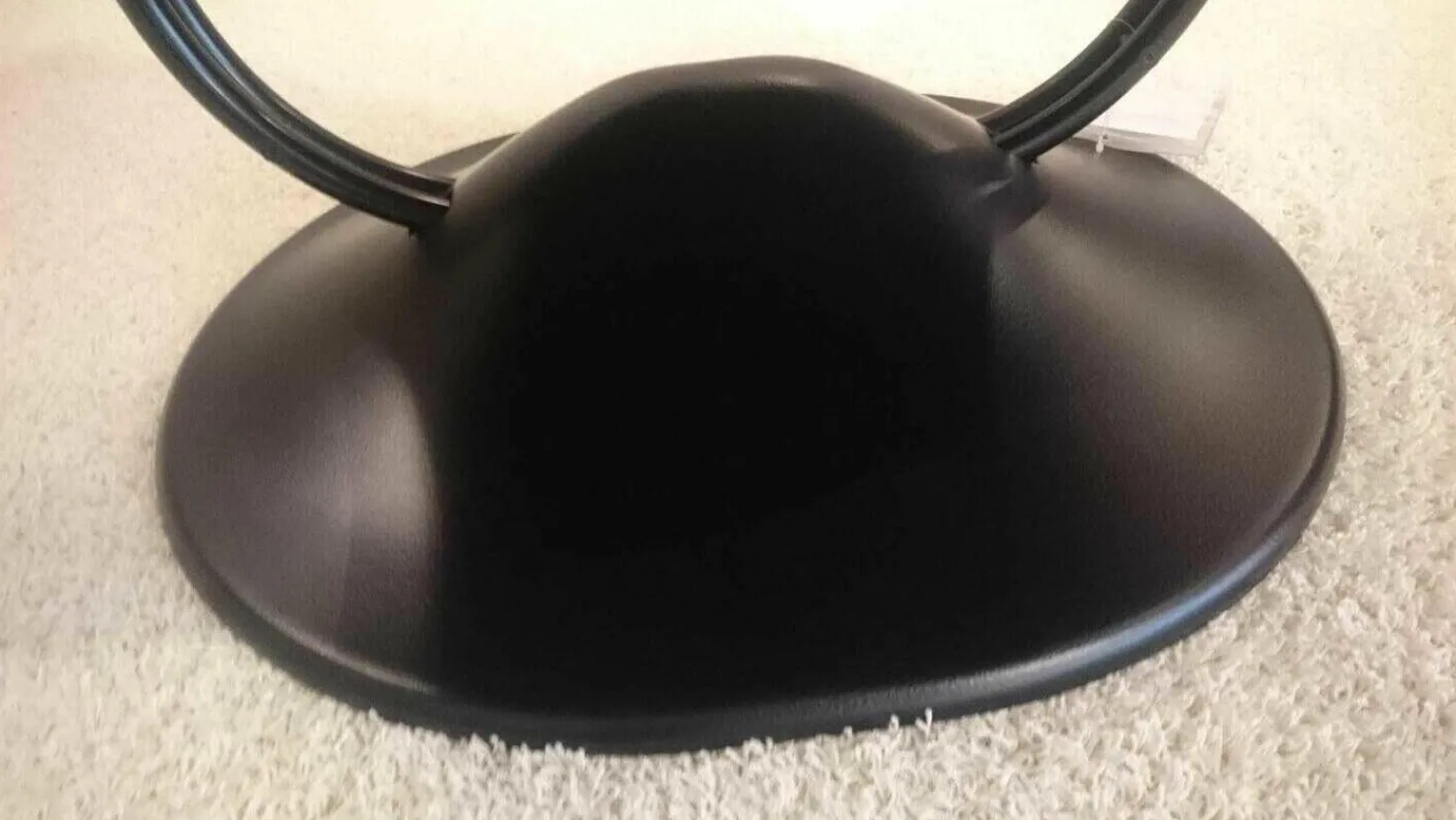 Ligne Roset Relaxsessel|Sessel Anneau Leder U Oregon Brun Braun Gestell Schwarz mit Hocker