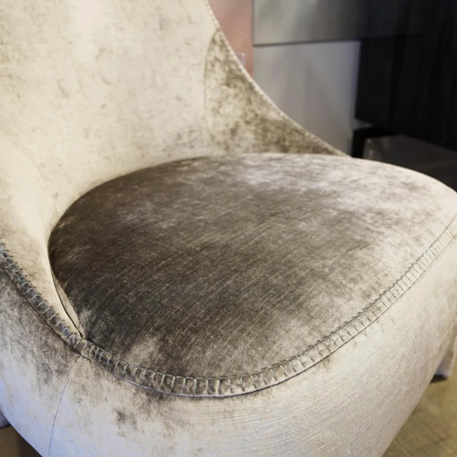 B&B Italia Loungesessel|Sessel Apta Febo Bezug Stoff 2474203 Samara Sandfarben