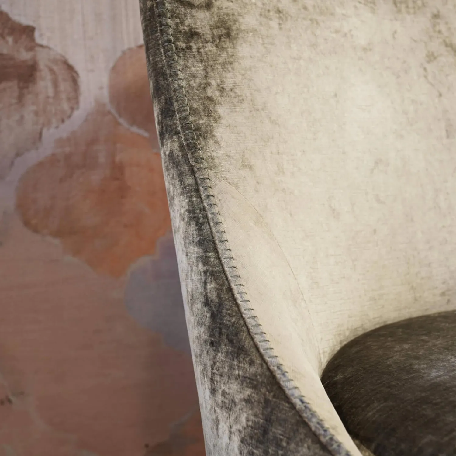 B&B Italia Loungesessel|Sessel Apta Febo Bezug Stoff 2474203 Samara Sandfarben