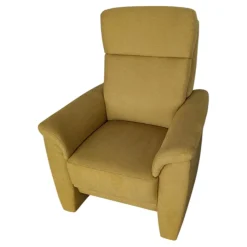 Arco Loungesessel|Sessel Arnheim Stoff 5697 119 Denise Sonne Gelb Füße Kunststoff Schwarz