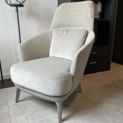 Bielefelder Werkstätten Loungesessel|Relaxsessel|Sessel Ashton Hauptbezug Ruben 1724-272 Sitz und Rücken Bezug Amica 1731-474