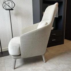 Bielefelder Werkstätten Loungesessel|Relaxsessel|Sessel Ashton Hauptbezug Ruben 1724-272 Sitz und Rücken Bezug Amica 1731-474