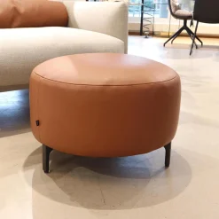 COR Loungesessel|Sessel Avalanche Stoff 8311 Muschel Beige Hocker Leder 249 Cognac Braun Fuß F01 Feinstruktur Schwarz mit Hocker