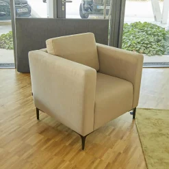 Sophisticated Living Relaxsessel|Sessel Banzaii Lounge Chair Stoff Beige Braun Lino Fungo C