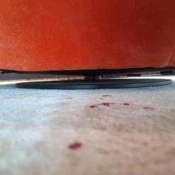 Walter Knoll Loungesessel|Sessel Bao Außen Leder Seddle Coffee Schwarz Innen Stoff Samt Harald Pumpkin Orange Drehteller Schwarz