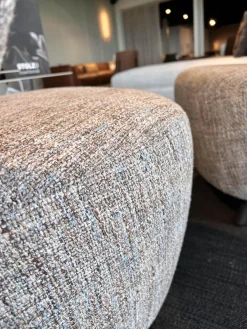 Walter Knoll Loungesessel|Sessel Bao Klein 227 10 C Innen Stoff Sorell 7873 Topaz Rücken Leder Rodeo Soft Schokoladenbraun Füße Buche Schwarz Lackiert