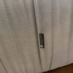 Sophisticated Living Loungesessel|Sessel Barrel Gerafft Lounge Bezug Stoff Stonewash Q341 Aitstream 3175 Hellgrau