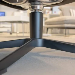 Conform Relaxsessel|Sessel Beyoung Leder Bolzano Schwarz 2545-85 Lava Braun X-Fuß Schwarz Rücken Hoch